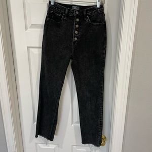 Abercrombie & Fitch Ultra High Rise Straight Black Jeans in size 27